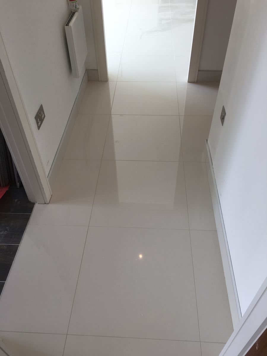 Apartment floor , Polished Porcelain  tile and stone flooring