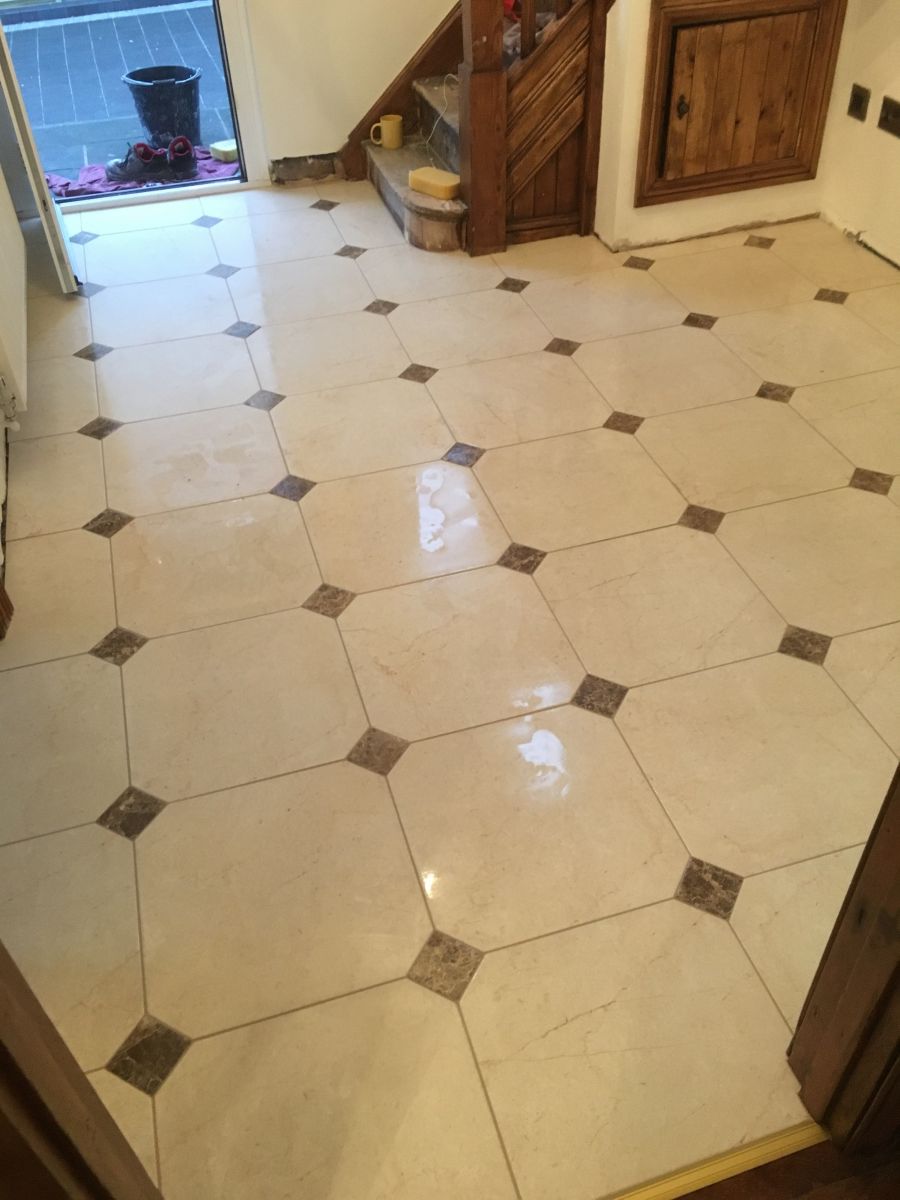 Hallway floor , Porcelain  tile and stone flooring