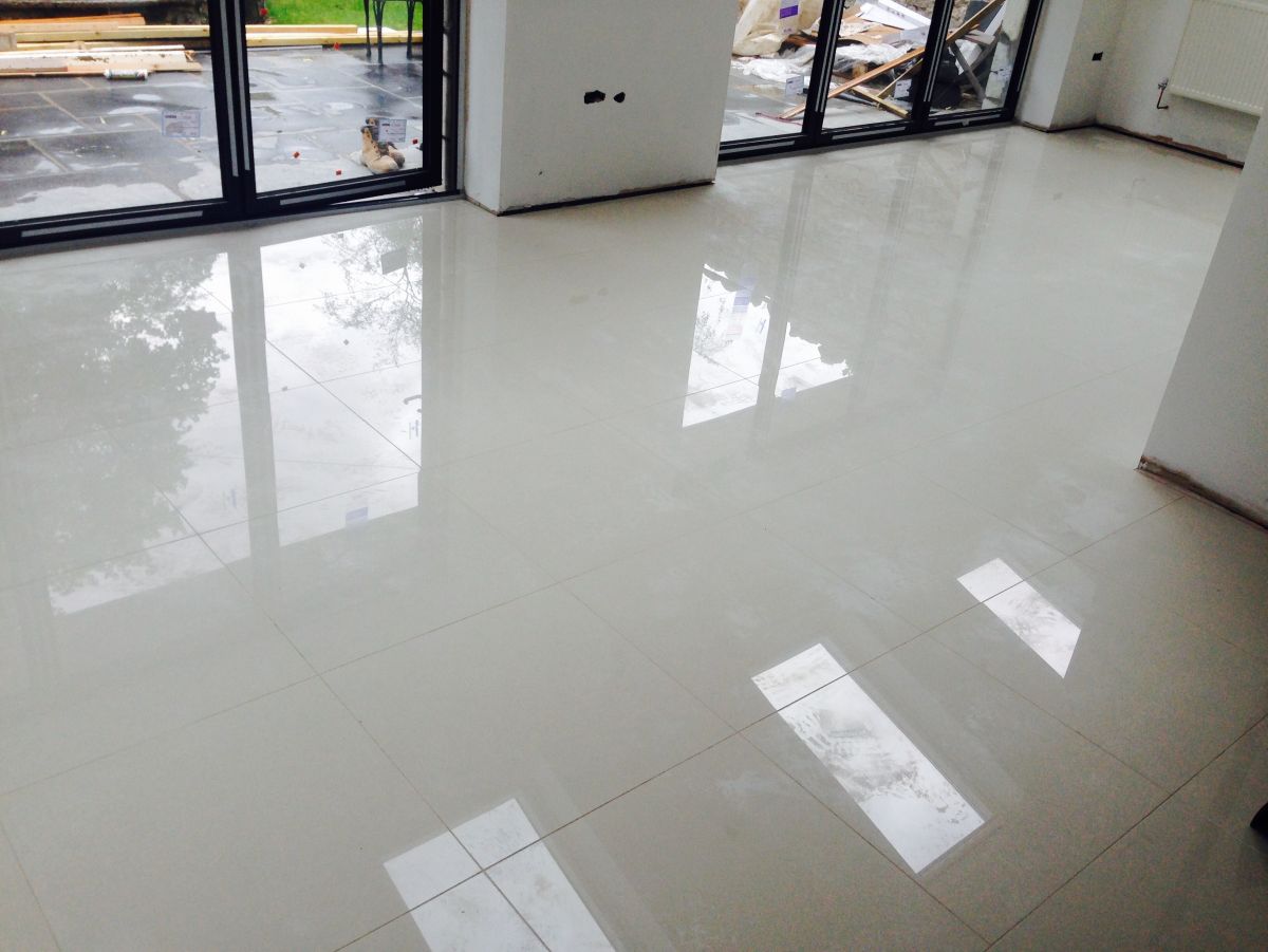 White polished porcelain , Porcelain  tile and stone flooring